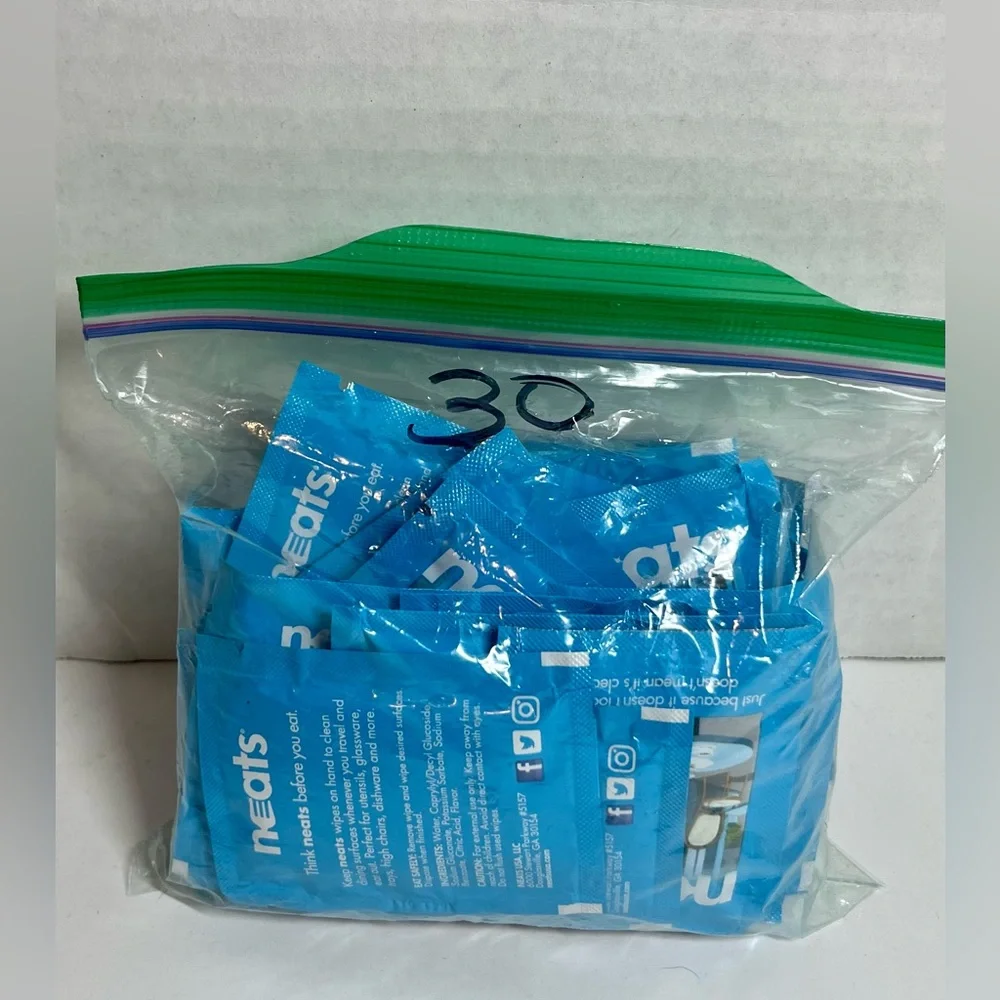 (NEW) BUNDLE - SONEAT DISPOSABLE TRAVEL TOILET SEAT COVERS & NEATS TRAVEL WIPES